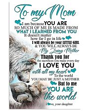 TO MY MOM - WOLF - MY LOVING MOTHER 16x24 Poster front