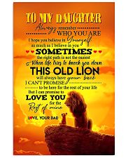 To My Daughter Always Remember 16x24 Poster front
