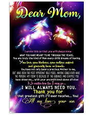POSTER- TO MY MOM - UNICORN - I WROTE 16x24 Poster front