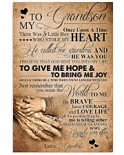 TO MY GRANDSON 16x24 Poster front