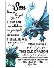 MOM TO SON - AQUA DRAGON - NEVER FORGET 16x24 Poster front