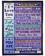 To My Mom - Fleece Blanket Fleece Blanket tile