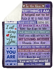 To My Mom - Fleece Blanket Sherpa Fleece Blanket tile