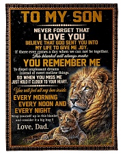 To My Son - Special Blanket For Son Small Fleece Blanket - 30" x 40" front