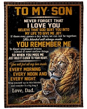 To My Son - Special Blanket For Son Fleece Blanket tile