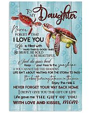 POSTER - TO MY DAUGHTER - TURTLE - NEVER 16x24 Poster front