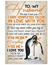TO MY HUSBAND - PENGUIN - I LOVE YOU 16x24 Poster front