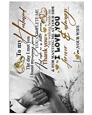 TO MY HUSBAND - HAND IN HAND - THE DAY I MET YOU 16x24 Poster front