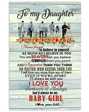 Daughter - Never Forget To Believe In Yourself 16x24 Poster front