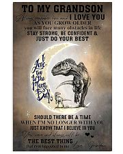 TO MY GRANDSON - DINOSAUR - LOVE GRANDMA 16x24 Poster front