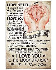 TO MY GRANDDAUGHTER - I LOVE YOU 16x24 Poster front