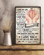 TO MY GRANDDAUGHTER - I LOVE YOU 16x24 Poster lifestyle-poster-3