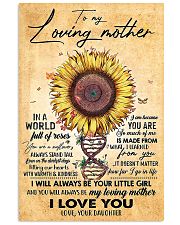 TO MY MOM - SUNFLOWER - MY LOVING MOTHER 16x24 Poster front