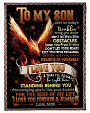 MOM TO SON Small Fleece Blanket - 30" x 40" front