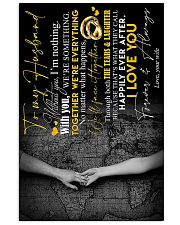 TO MY HUSBAND - HAND IN HAND - I LOVE YOU 16x24 Poster front