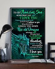 MOM TO SON - NEVER FORGET - DRAGON - ALWAYS 16x24 Poster lifestyle-poster-2