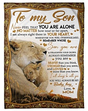 To My Son - Never Feel That You Are Alone Small Fleece Blanket - 30" x 40" front
