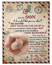 To My Son - Special Blanket For Son Small Fleece Blanket - 30" x 40" front