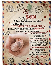 To My Son - Special Blanket For Son Fleece Blanket tile