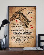 POSTER - TO MY SON - PENCIL DRAGON - OLD DRAGON 16x24 Poster lifestyle-poster-2