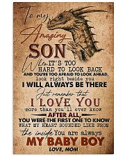 TO MY SON - AMAZING - WHEN IT'S TOO HARD 16x24 Poster front