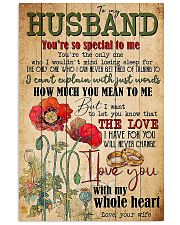 TO MY HUSBAND - COUPLE RINGS - I LOVE YOU 16x24 Poster front