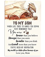 TO MY SON - DRAGON - KNOCK YOU DOWN 16x24 Poster front