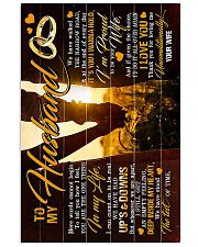 To My Husband - Hand In Hand - Mere Words Cannot 16x24 Poster front