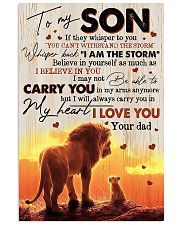 To My Son - Lions - If They Whisper To You 16x24 Poster front