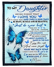 TO MY DAUGHTER - NEVER FORGET THAT I LOVE YOU Small Fleece Blanket - 30" x 40" front