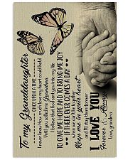 To Granddaughter - God Sent You Into My Life 16x24 Poster front