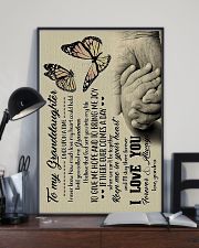 To Granddaughter - God Sent You Into My Life 16x24 Poster lifestyle-poster-2
