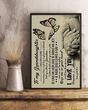 To Granddaughter - God Sent You Into My Life 16x24 Poster lifestyle-poster-3
