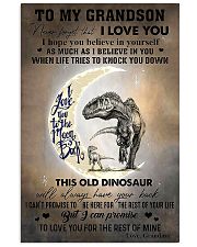 TO GRANDSON - T REX MOON - HAVE YOUR BACK 16x24 Poster front