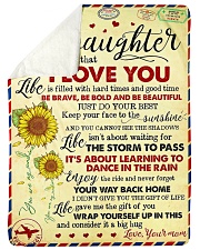 To My Daughter - Never Forget That Sherpa Fleece Blanket tile