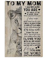 TO MY MOM - LION - THANK YOU 16x24 Poster front