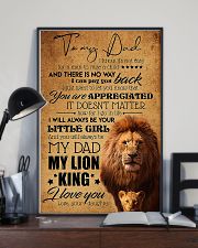 TO MY DAD - LION - YOU ARE APPRECIATED 16x24 Poster lifestyle-poster-2