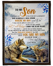To My Son - Special Blanket For Son Fleece Blanket tile