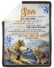 To My Son - Special Blanket For Son Sherpa Fleece Blanket tile