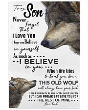 TO MY SON - WOLF- NEVER FORGET THAT 16x24 Poster front