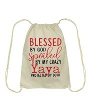 Blessed By God Spoiled By My Yaya Drawstring Bag tile