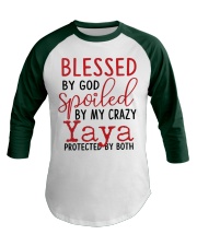 Blessed By God Spoiled By My Yaya Baseball Tee tile