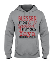 Blessed By God Spoiled By My Yaya Hooded Sweatshirt tile