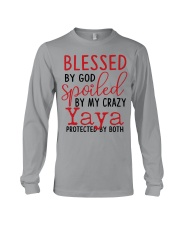 Blessed By God Spoiled By My Yaya Long Sleeve Tee tile