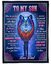 I WILL ALWAYS BE THERE - TO SON FROM DAD Fleece Blanket tile