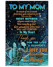 TO MY MOM - TURTLE - THANK YOU 16x24 Poster front