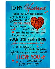 TO MY HUSBAND - HEART - TO ME YOU'RE THE WORLD 16x24 Poster front