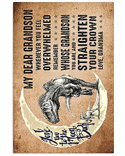 TO GRANDSON - T REX MOON - CROWN 16x24 Poster front