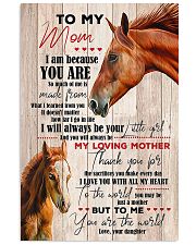 TO MY MOM - HORSE - LOVING MOTHER 16x24 Poster front