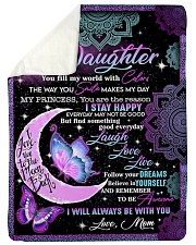 To My Daughter - Special Blanket For Daughter Sherpa Fleece Blanket tile